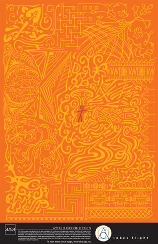 Official selection for the AIGA's World Day of Design poster contest.